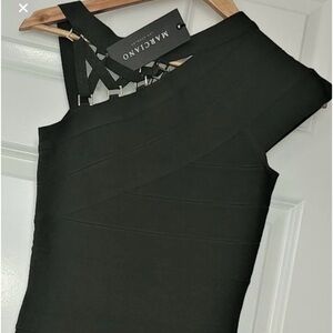 NWT Marciano bandage dress with hardware